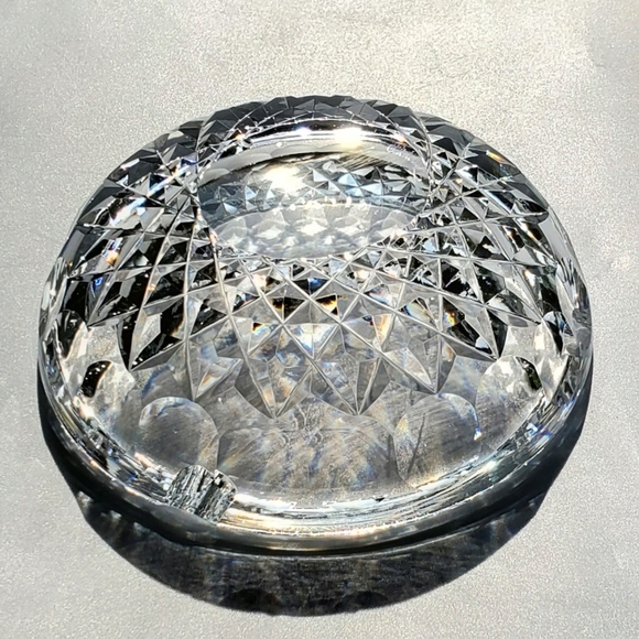 Waterford 5" Crystal Colleen Short Stem Pattern (Hand Cut) Ashtray - Picture 5 of 16